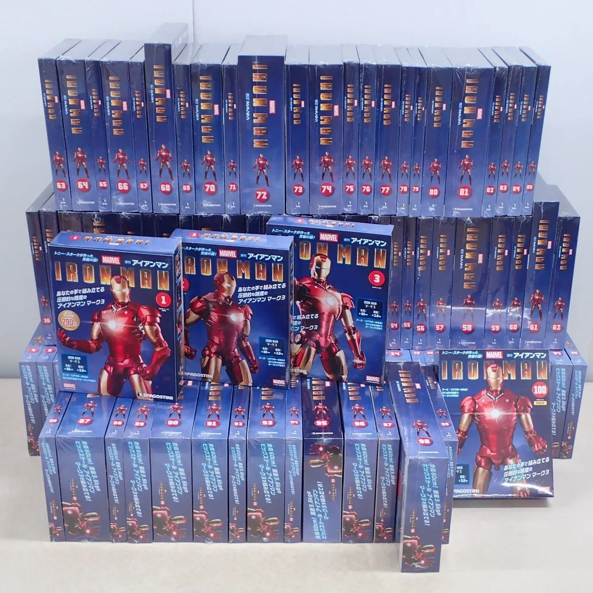 新品未開封】デアゴスティーニ 週刊アイアンマン 全100巻 全巻 新品未