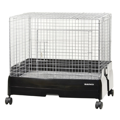 SANKO チンチラケージ イージーホーム60ハイメッシュ ブラック