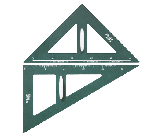 アンティーク測定器 木製 三角形 教授用木製三角定規せっと(ミニ