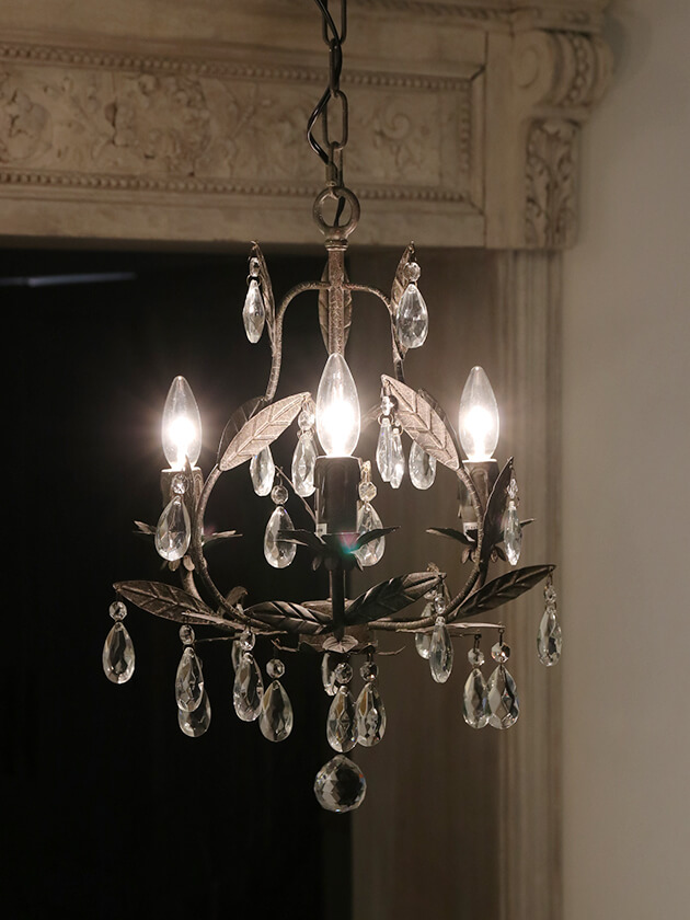 ローラアシュレイ シャンデリア 1灯 シャビーシック ローラアシュレイ