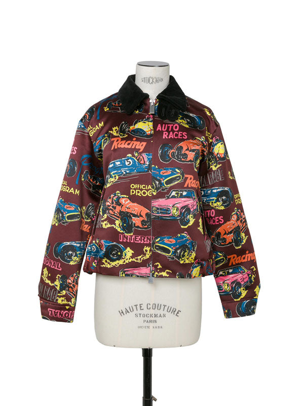 sacai 25SS Car Race Print Knit Blouson