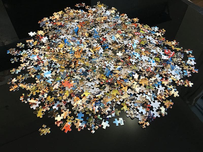 1000ピースのジグソーパズル、所要時間は？大きさは？ | 写真で作る