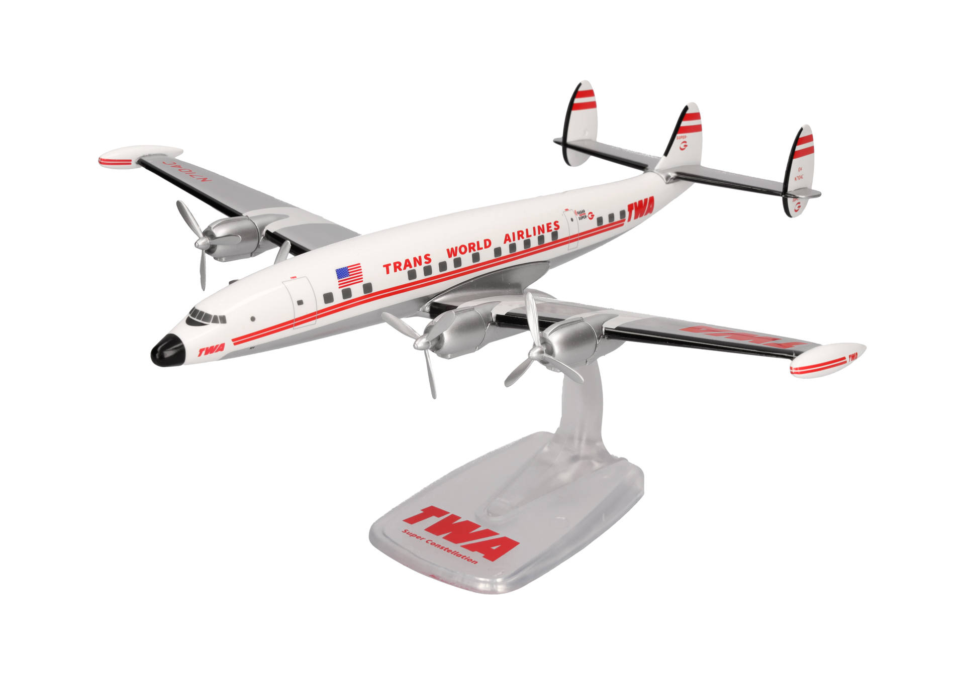 ScaleModelStore.com :: Herpa Snap-Fit 1:125 - 614467 - TWA Trans