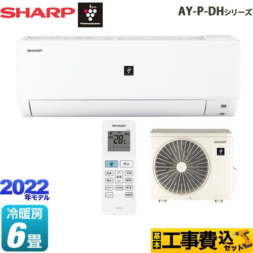 分解洗浄済みSHARP AY-P22DH エアコン室外機2023年製 T シャープ AY-P-