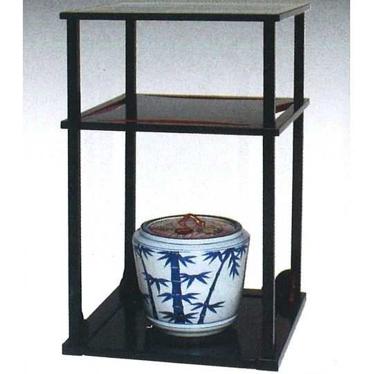 再値下げです！！第2段 ◇茶道具 藪内流 帛紗棚 青漆爪紅◇