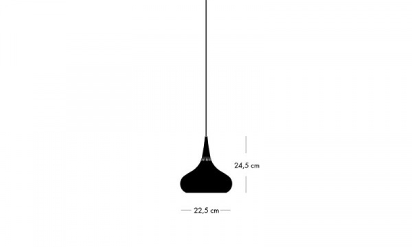 オリエント ペンダントライト P1 / ブラック×ローズウッドFRITZ HANSEN