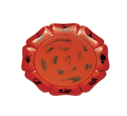 茶道具 莨盆（煙草盆・たばこぼん） 香狭間透莨盆 溜塗 玄々斎好写