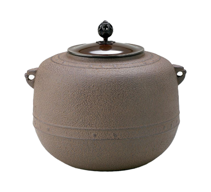 茶道具 風炉釜（ふろがま） No.52 釣鐘尾垂釜 竹地紋 菊地 政光 | 千年