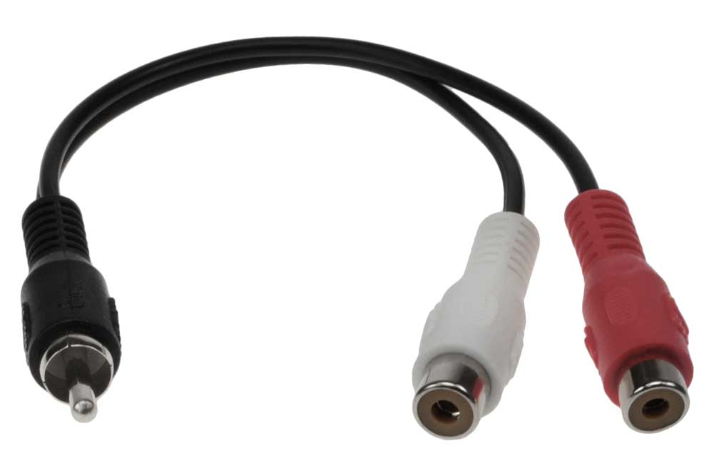 Buy RCA 1 Male to 2 RCA Female Splitter Cable | SF Cable