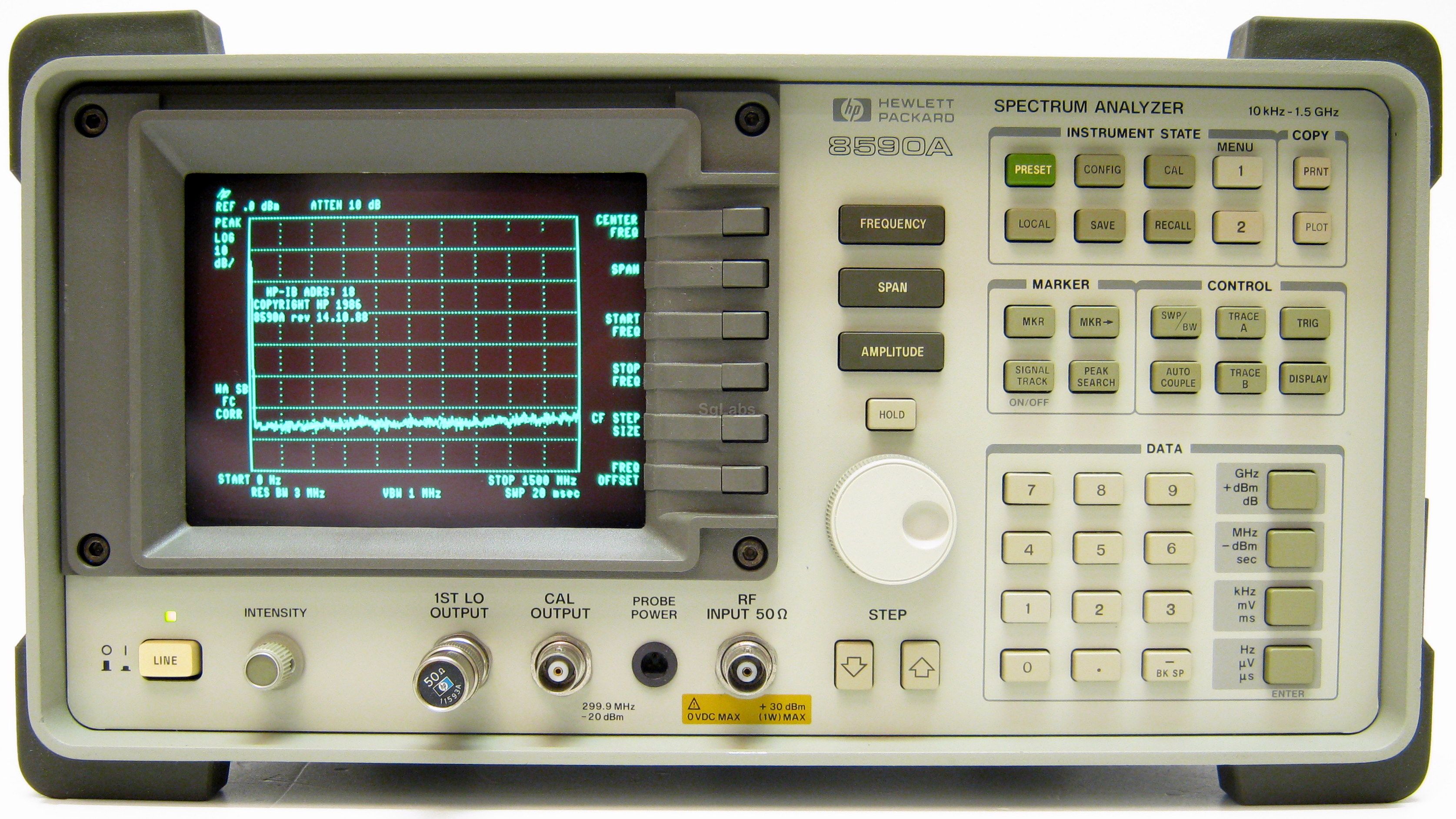 その他 HEWLETTPACKRD SPECTRUM ANALYZER 8590A HEWLETTPACKRD