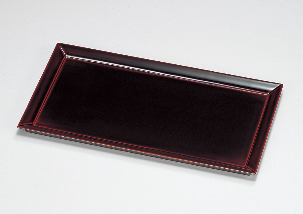 盆お盆・お膳-越前塗 溜塗（ためぬり）もてなし盆［1枚］ | 越前漆器粂治郎