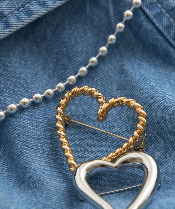 クリスチャンディオール ハートブローチ Christian Dior