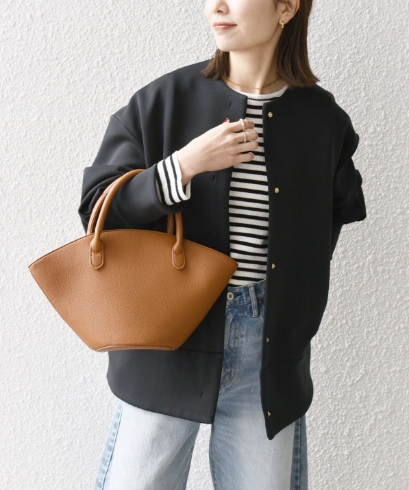 SHIPS any:〈洗濯機可能〉ダブルジャージー ノーカラー コート｜ SHIPS