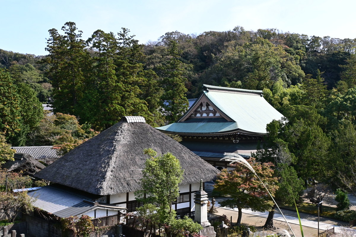 真作」 円覚寺派龍雲院・【小池心叟】 雷門布鼓 横幅 掛軸 円