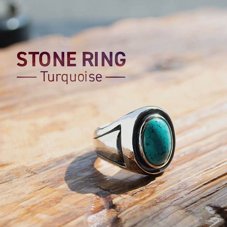 ターコイズ シルバーリング [DR-049TQ]