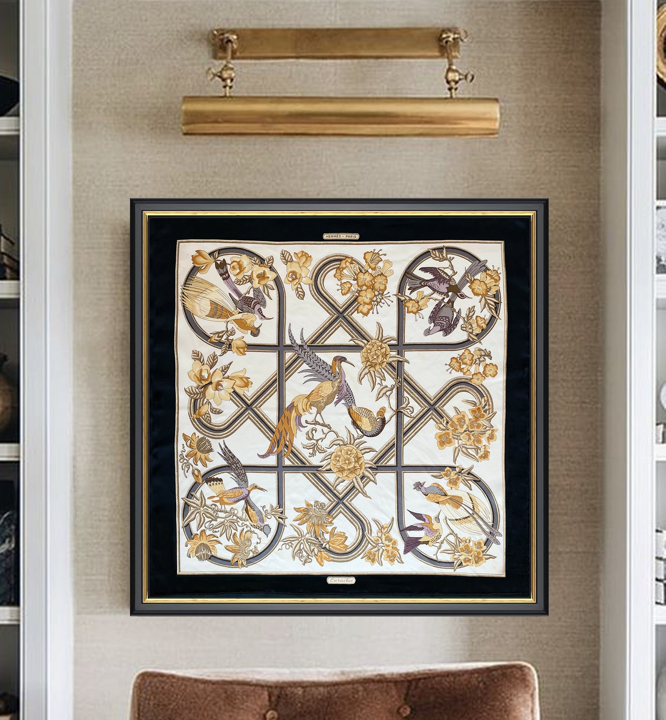 Hermès Caraibes Framed Scarf | Maison George