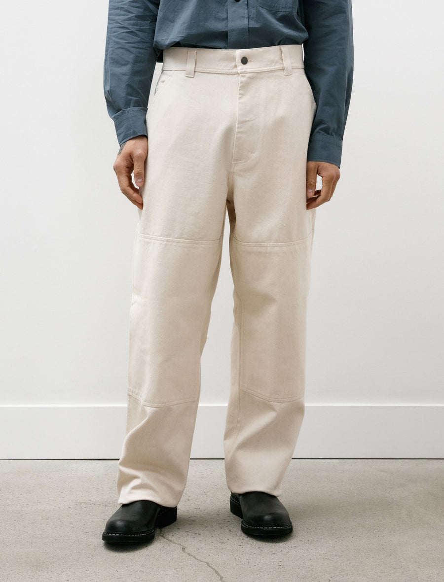 Margaret Howell MHL Tool Pocket Trousers Natural Cotton Denim