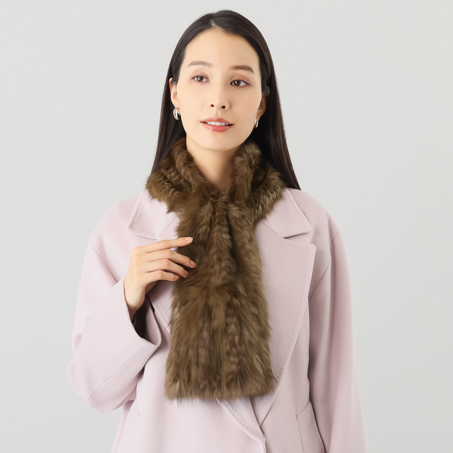 超高級！ロシアンセーブルマフラー*毛皮の王様*日本製 新品 【06