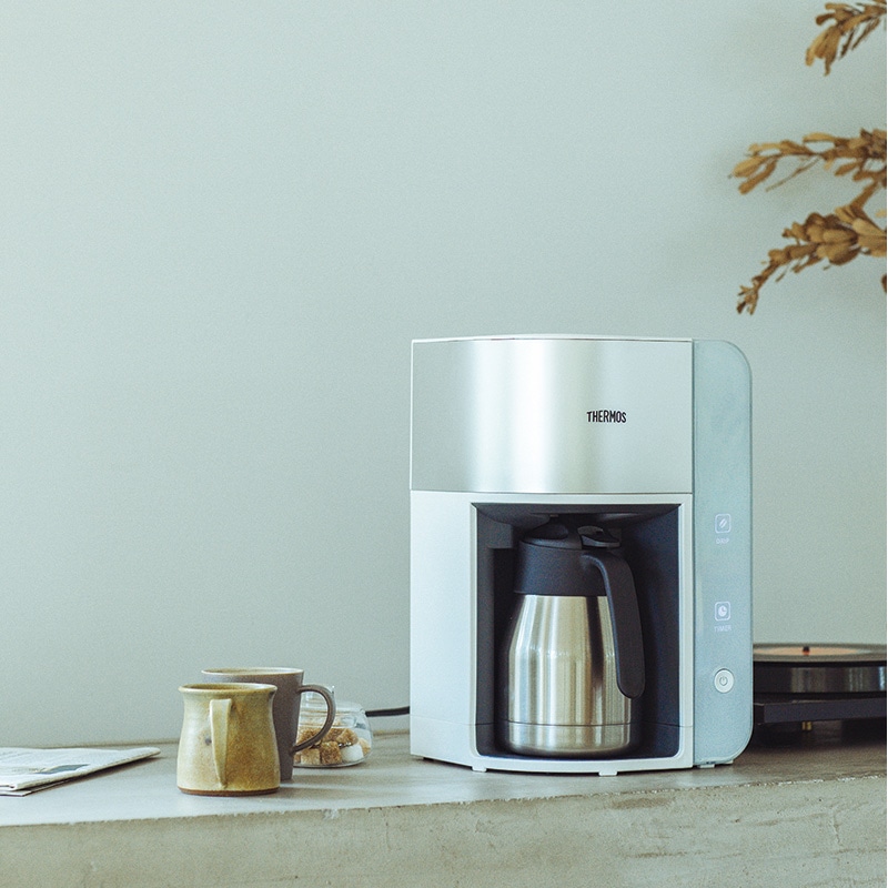 公式通販】真空断熱ポットコーヒーメーカー ECK-1000 ホワイト(WH