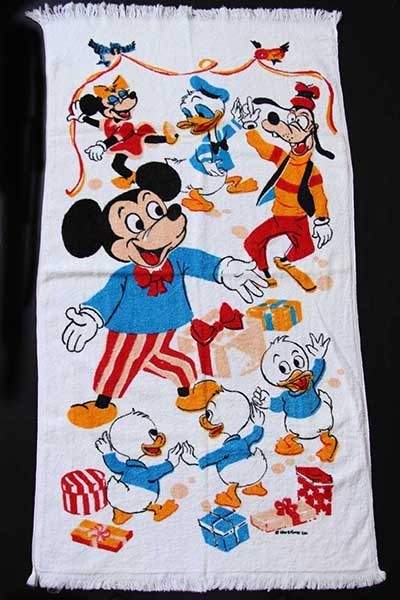80's ビンテージ ミッキーマウス ビーチタオル disney アンティーク