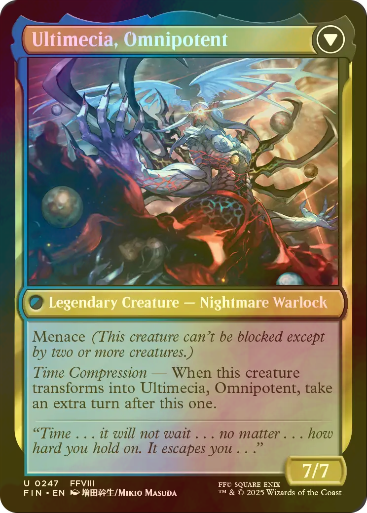 MTG FF 未来の魔女、アルティミシア 拡張アート foil FFVIII MTG FF