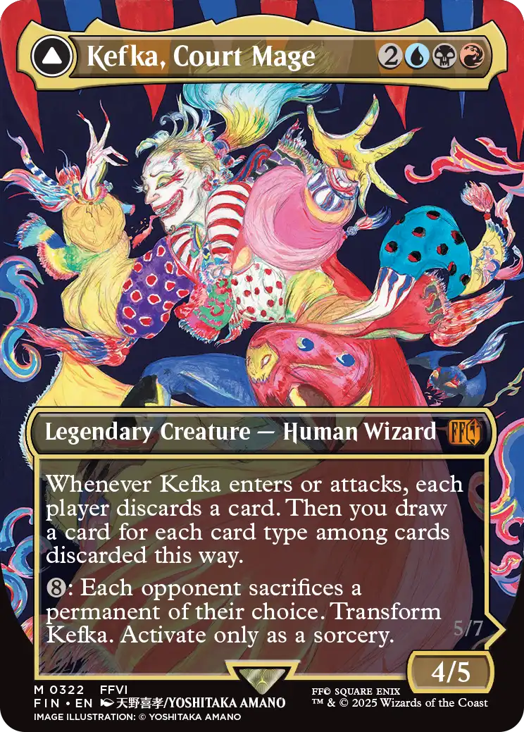 MTG 人造魔導士、ケフカ ショーケース 天野イラスト MTG 人造魔導士