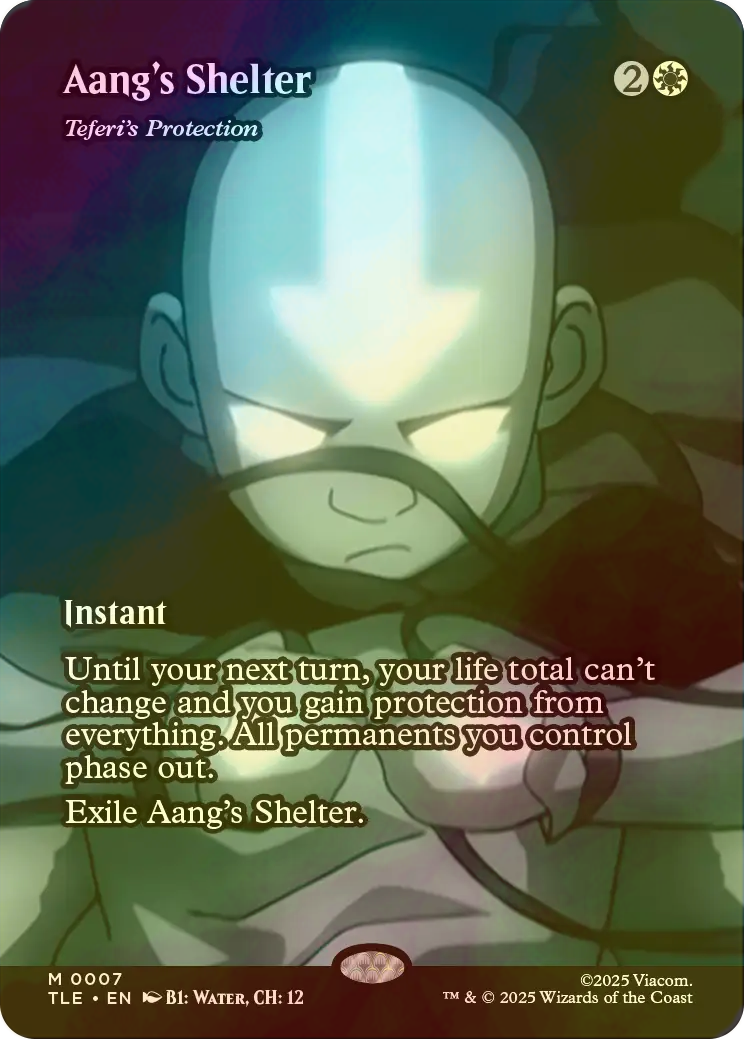 FOIL] アンのシェルター/Aang's Shelter (全面アート版) 【英語版