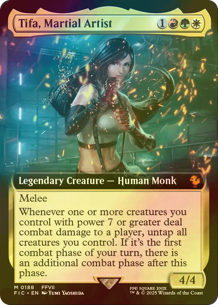 FF MTG ティファ・ロックハート ボーダーレス サージFOIL MTG