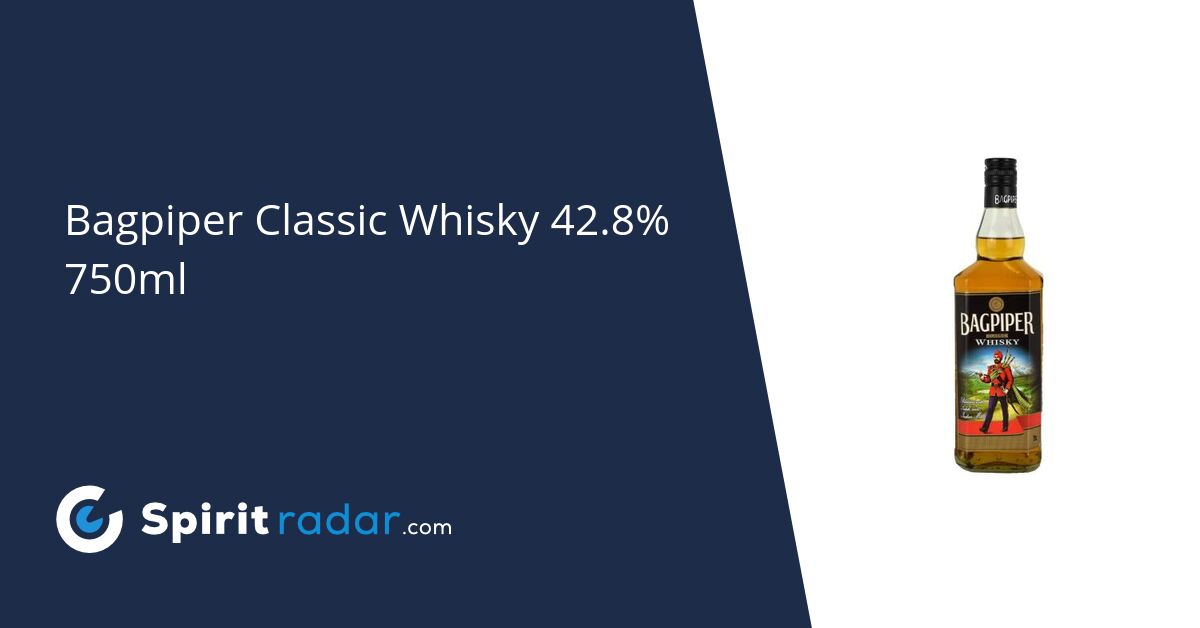 Bagpiper Classic Whisky 42.8% 750ml - Spirit Radar
