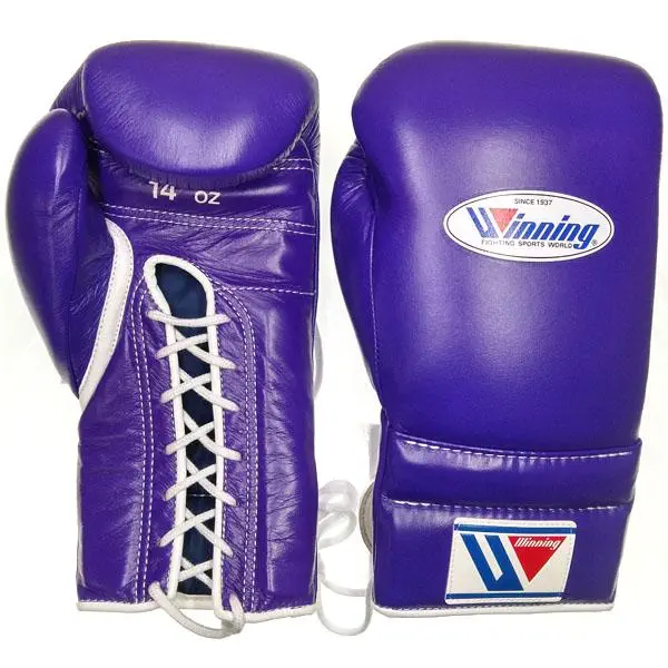 ウイニング winning ボクシンググローブ 14オンス 紫/金 ウイニング