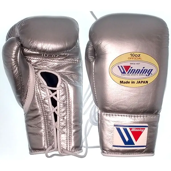 Winningウイニング ボクシンググローブ10oz紐式 白 MS-300 Winning