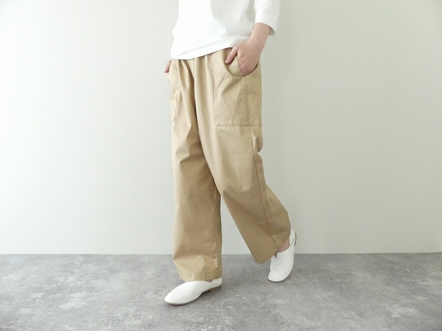 homspun 高密度ウェポンひもワイドパンツ キャメル F 定価2.4万
