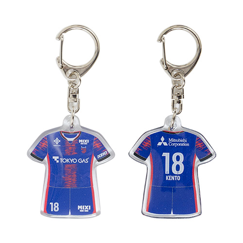 2025 FC東京 ユニフォーム型PVCキーホルダー #18 橋本 拳人／サッカー