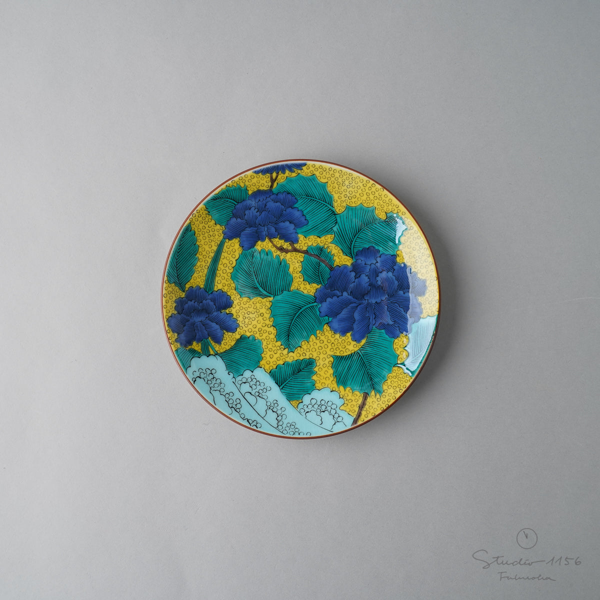 九谷焼 古九谷柄 五寸皿 15cm 青郊窯の通販｜Studio1156 – 【公式