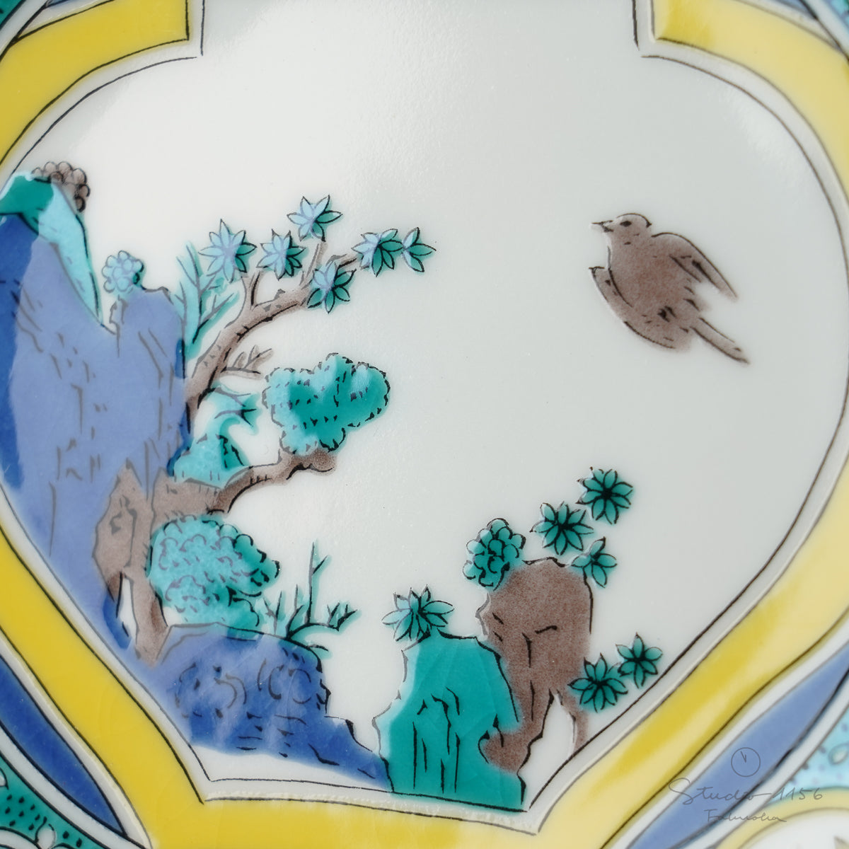 九谷焼 古九谷柄 五寸皿 15cm 青郊窯の通販｜Studio1156 – 【公式