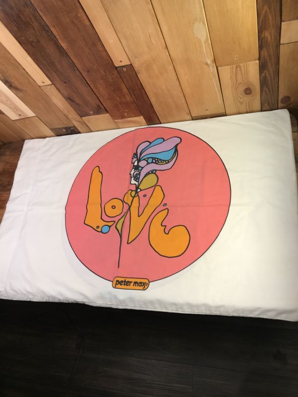 Peter Max ピーターマックス LOVE ワッペン USA製 ビンテージ Peter