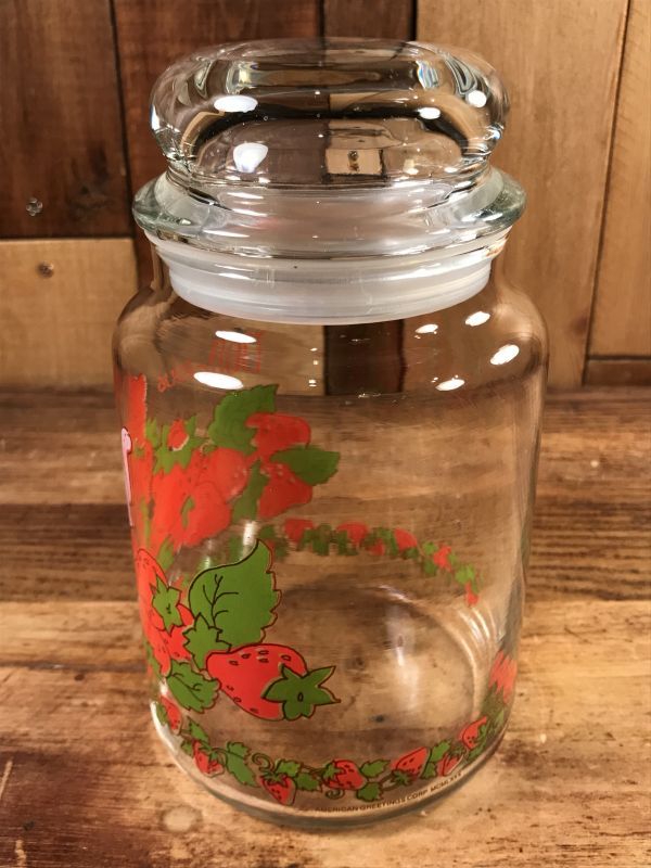 Strawberry Shortcake Medium Glass Canister ストロベリーショート