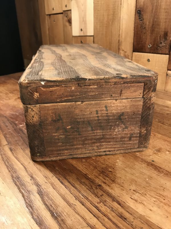 Hinges Wood Tool Box ツールボックス ビンテージ 工具箱 ウッド