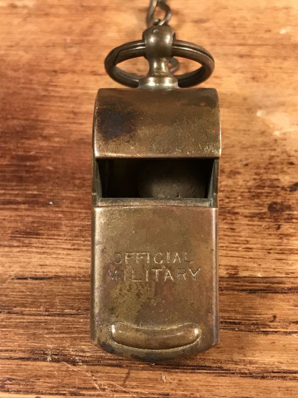Official Military Brass Whistle ミリタリー ビンテージ ホイッスル