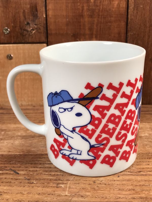 Peanuts Snoopy “Baseball” Ceramic Mug スヌーピー ビンテージ
