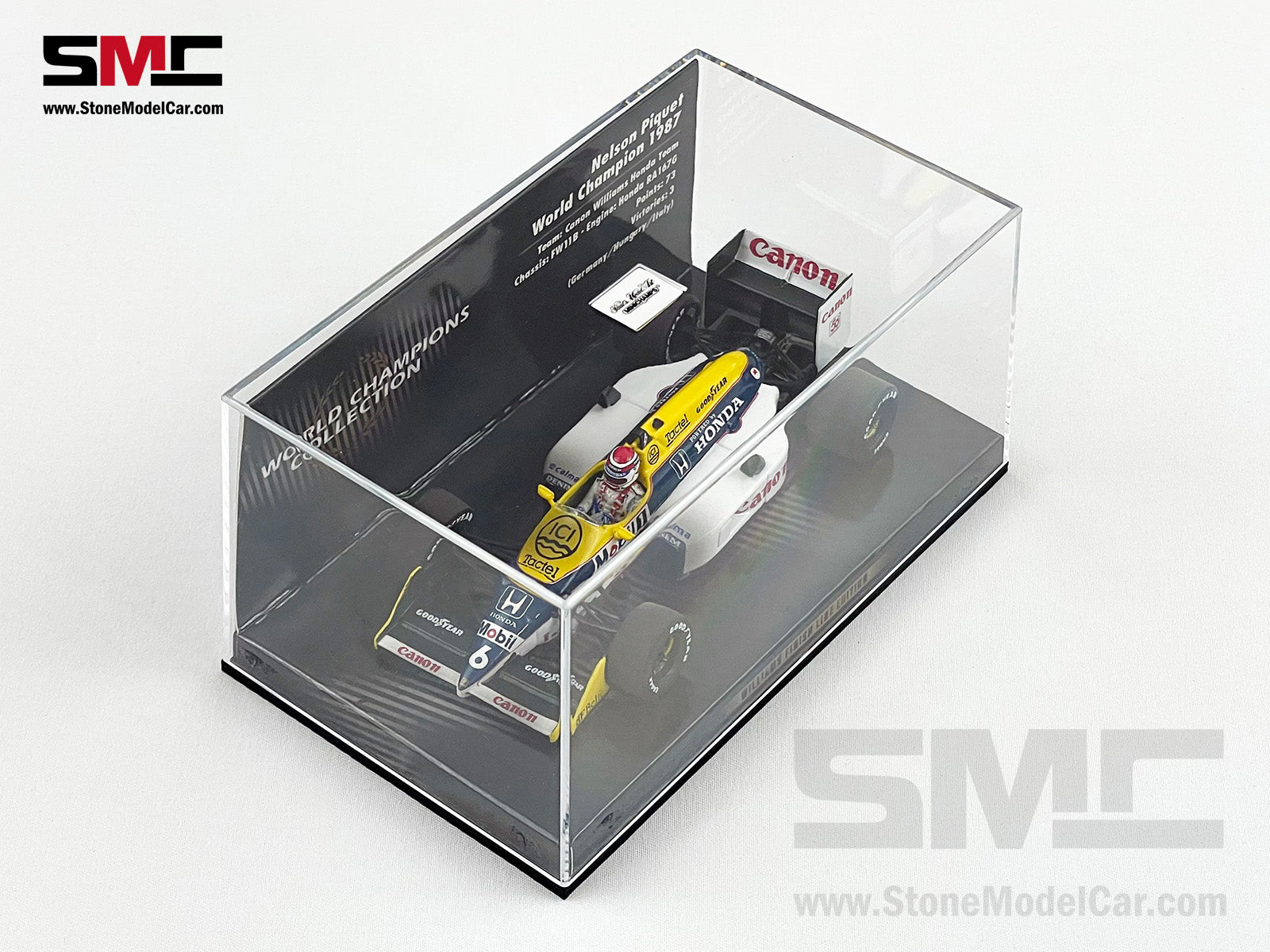 Williams F1 FW11B #6 Nelson Piquet Italy 1987 World Champion 1:43