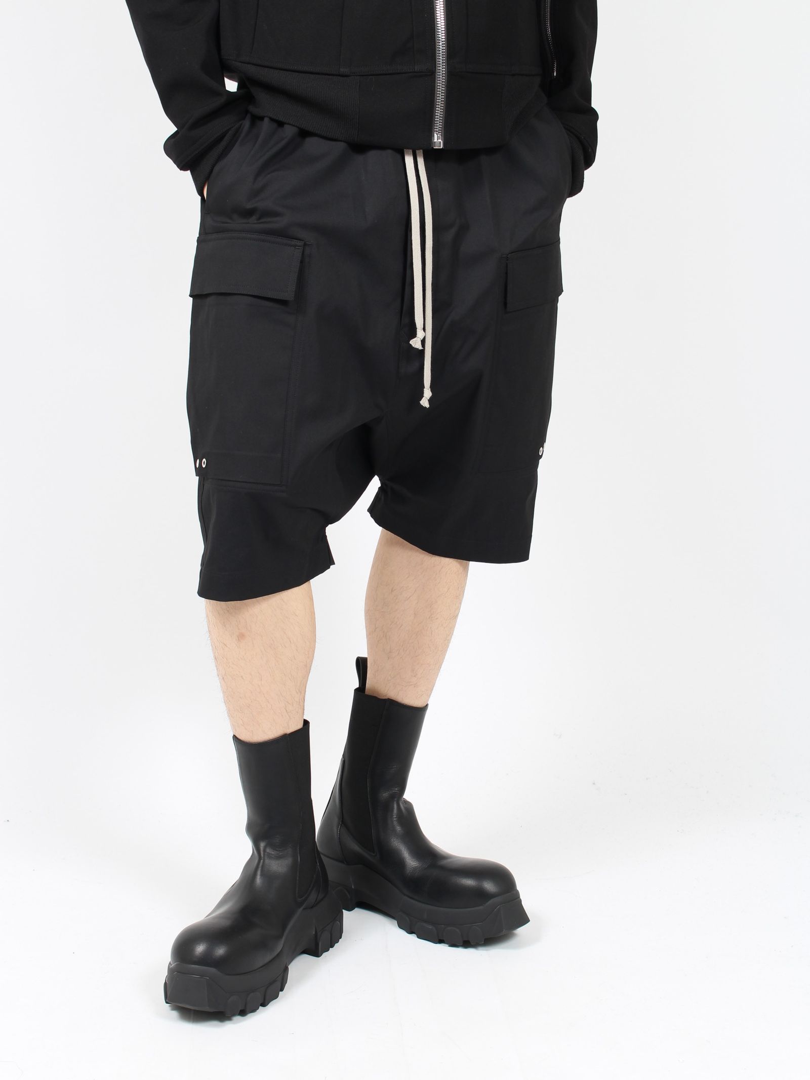 RICK OWENS - 【26SS】サルエル カーゴ ショーツ / CARGO PODS
