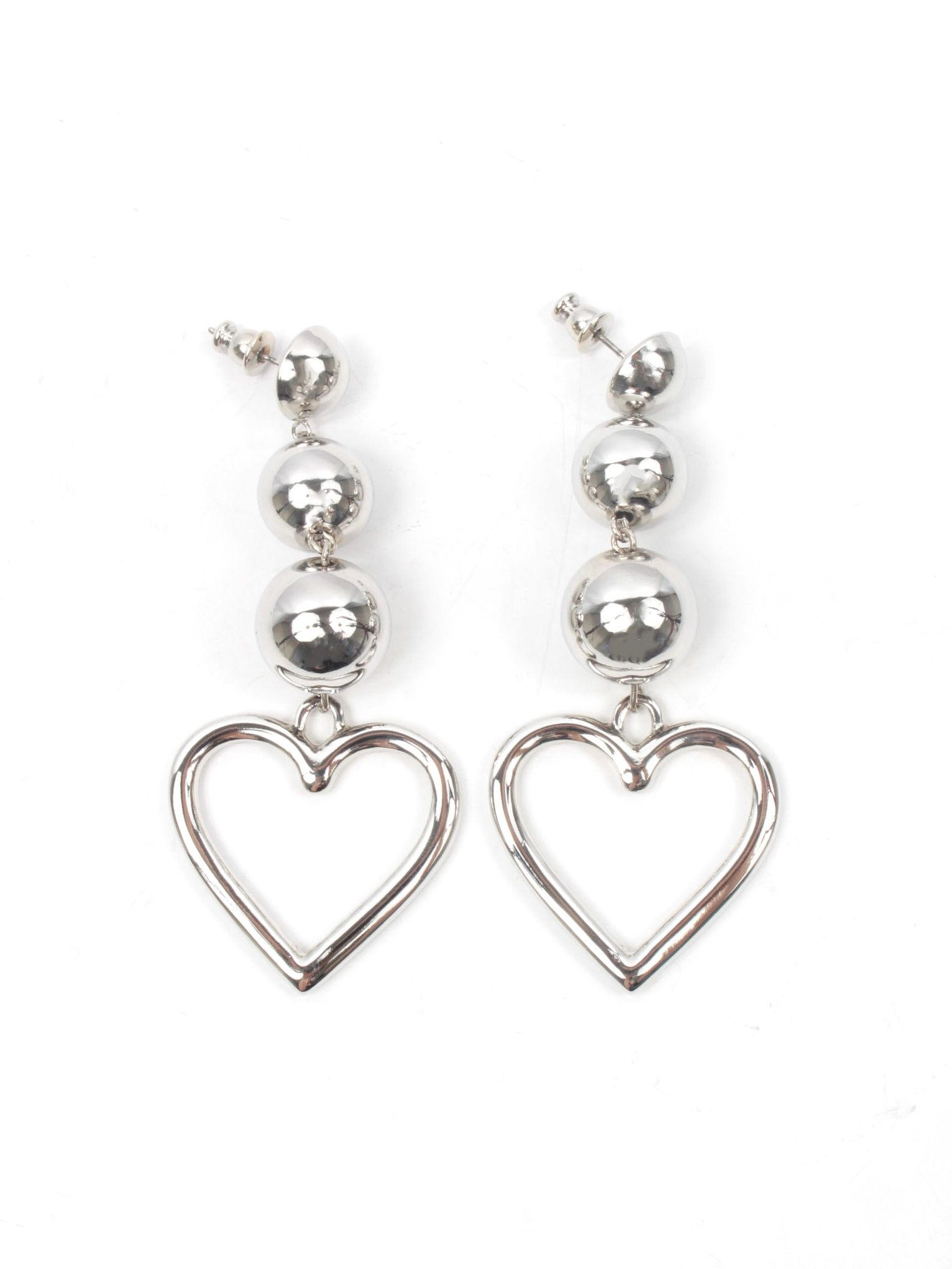 BASICKS - 【24AW】ハート チェーン イヤリング / HEART CHAIN EARING