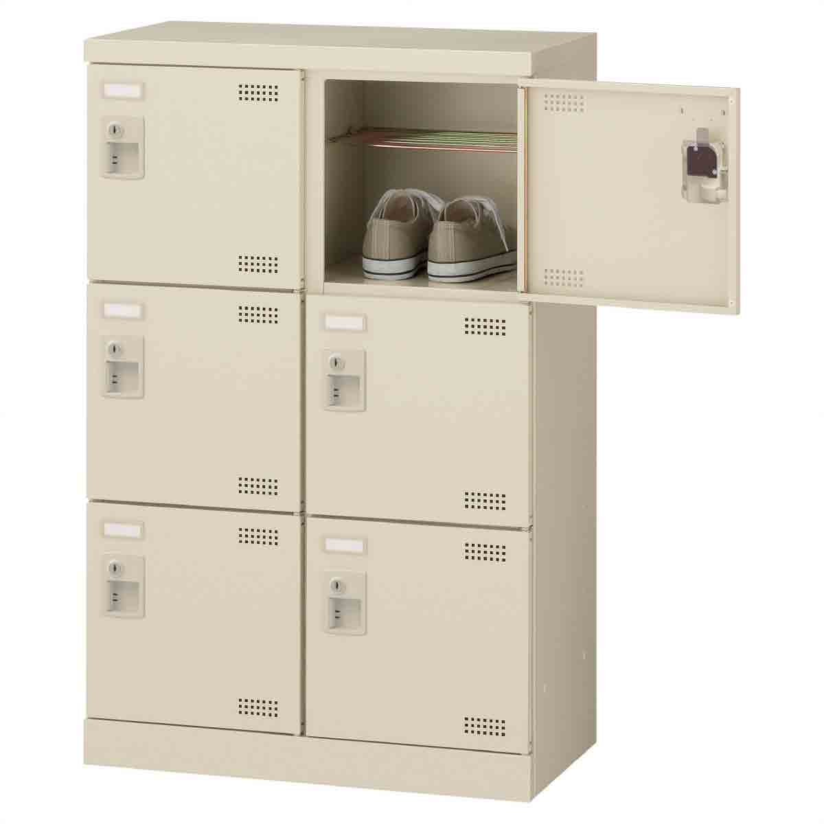 シューズボックス 2列3段 6人用 鍵無し