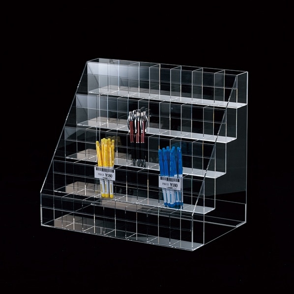 透明アクリル筆記具陳列ケース 4列3段