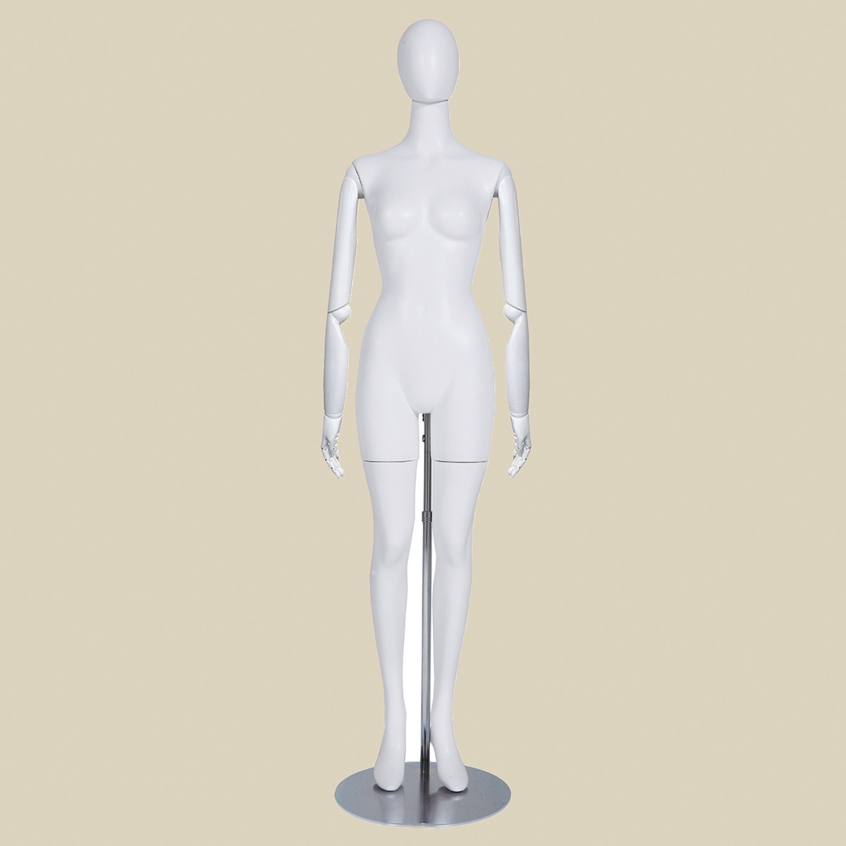 ABS製 婦人全身腰受けリアルマネキン 可動腕