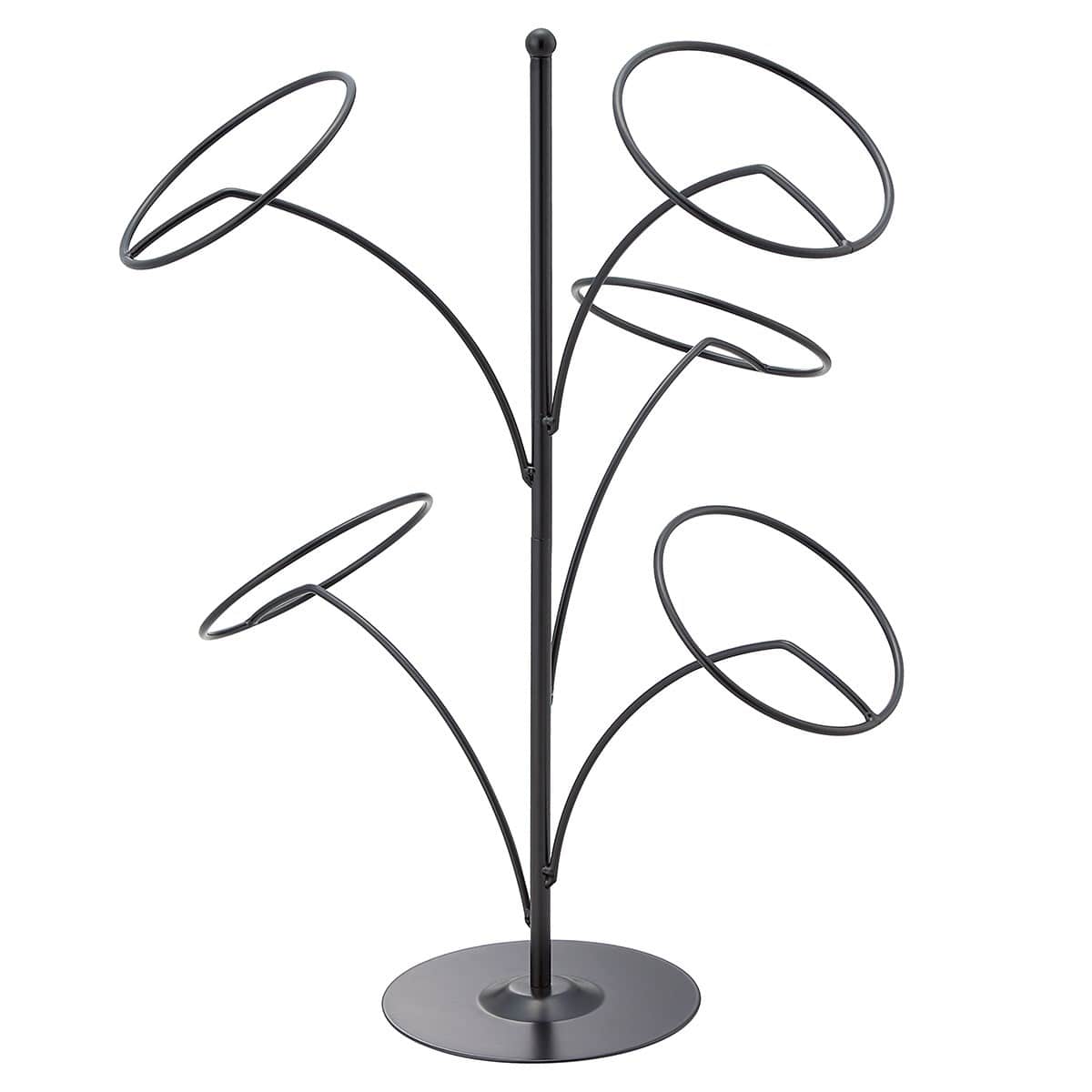 帽子5点掛けスタンド黒〔ストエキオリジナル〕