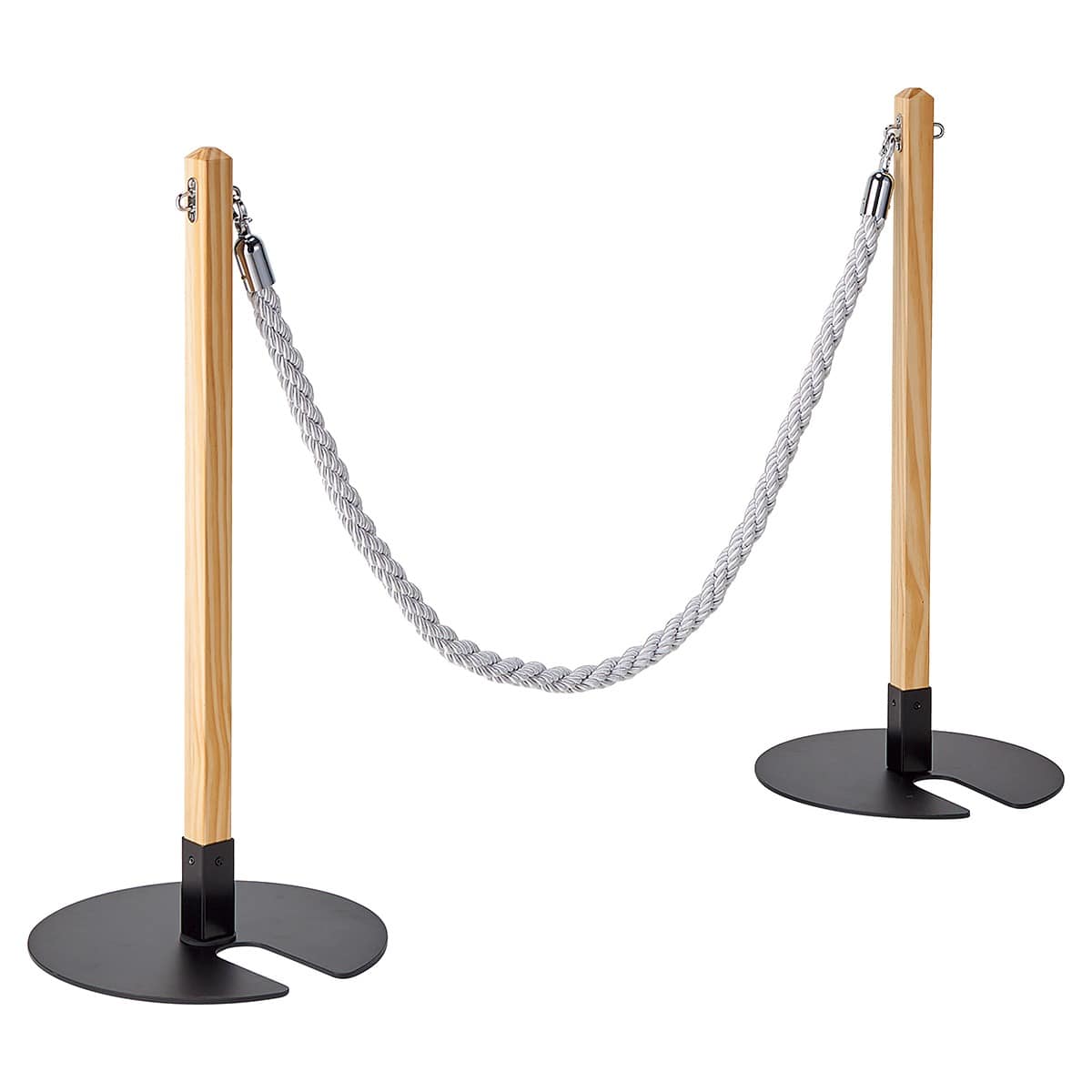 ポールパーテーション7本ロープ6本付UNION製