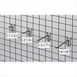 4面回転ネット什器スリム ロングタイプ 白〔ストエキオリジナル〕