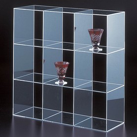 透明アクリル筆記具陳列ケース 4列3段